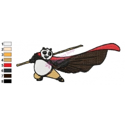 Kung Fu Panda Embroidery Design 12
